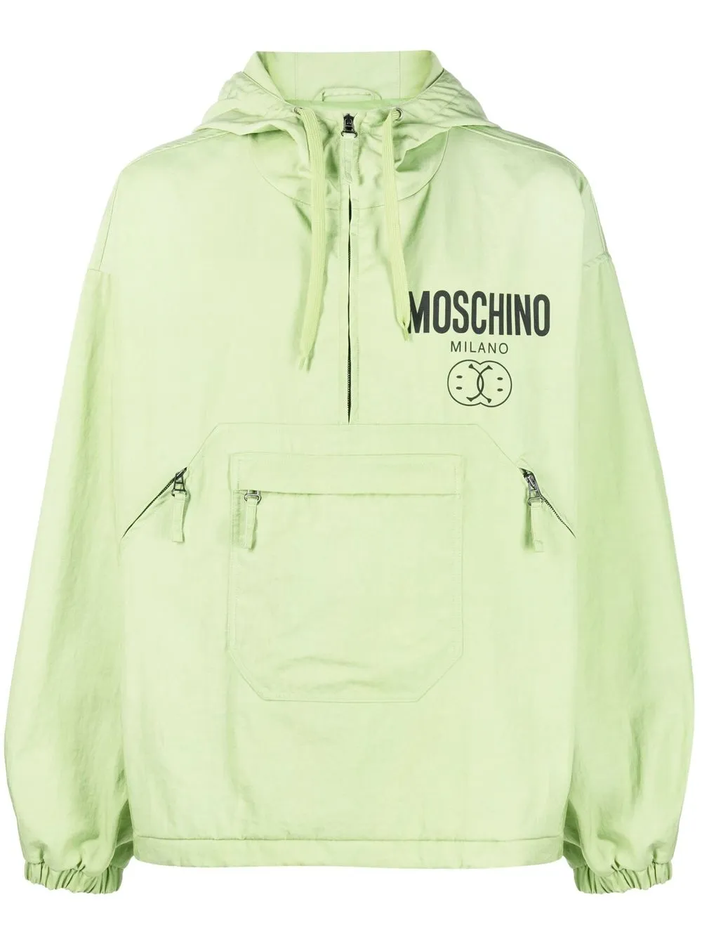 

Moschino chamarra rompevientos con medio cierre - Verde