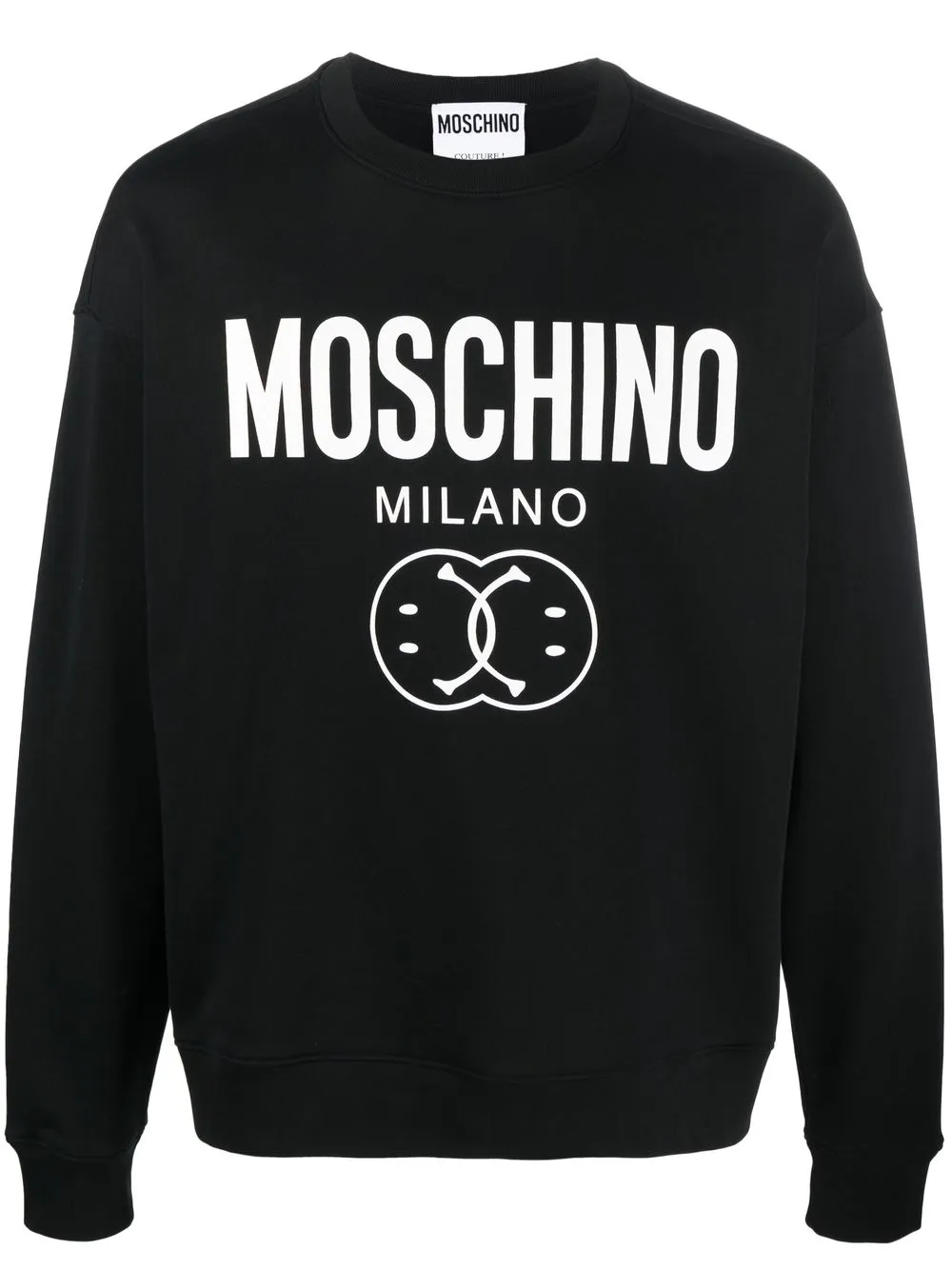 

Moschino sudadera con cuello redondo y logo - Negro