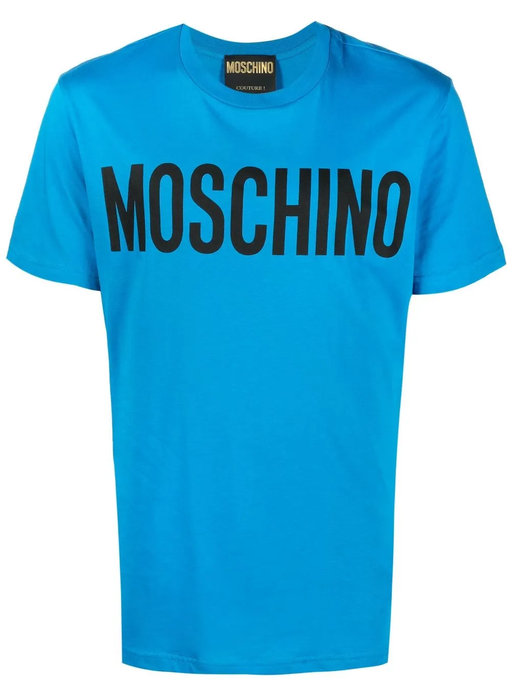 

Moschino playera con logo estampado - Azul