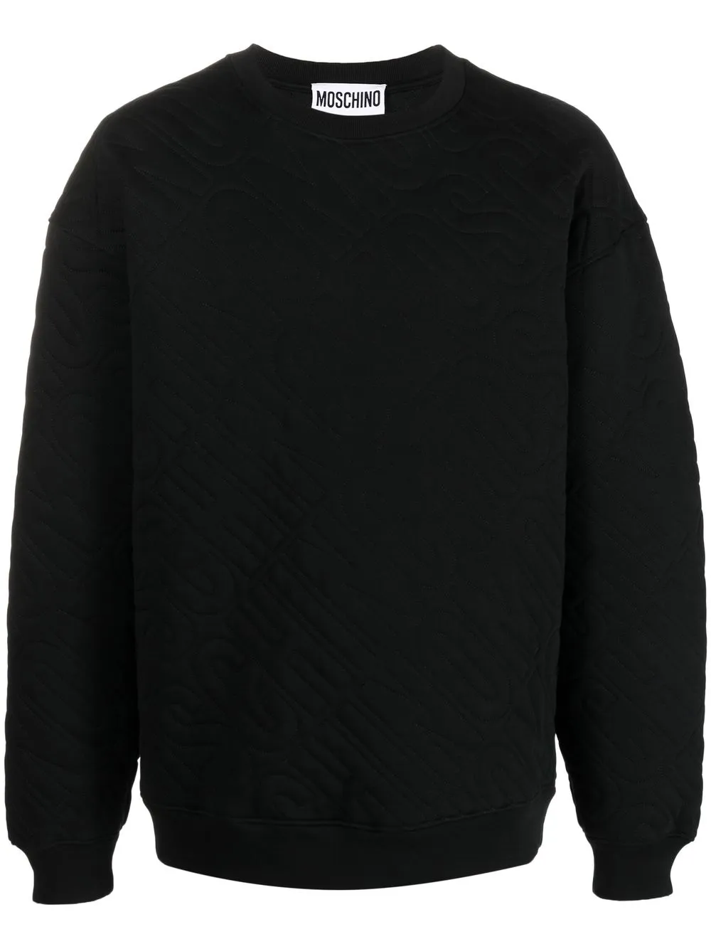 

Moschino sudadera con logo bordado - Negro