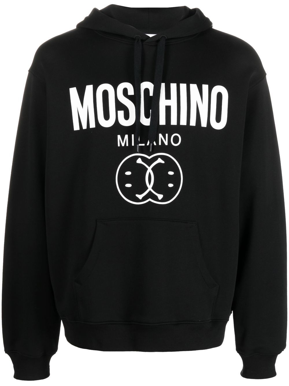 Moschino Logo Drawstring Hoodie - Farfetch