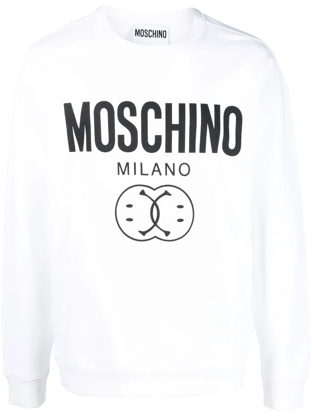 

Moschino sudadera con logo estampado - Blanco