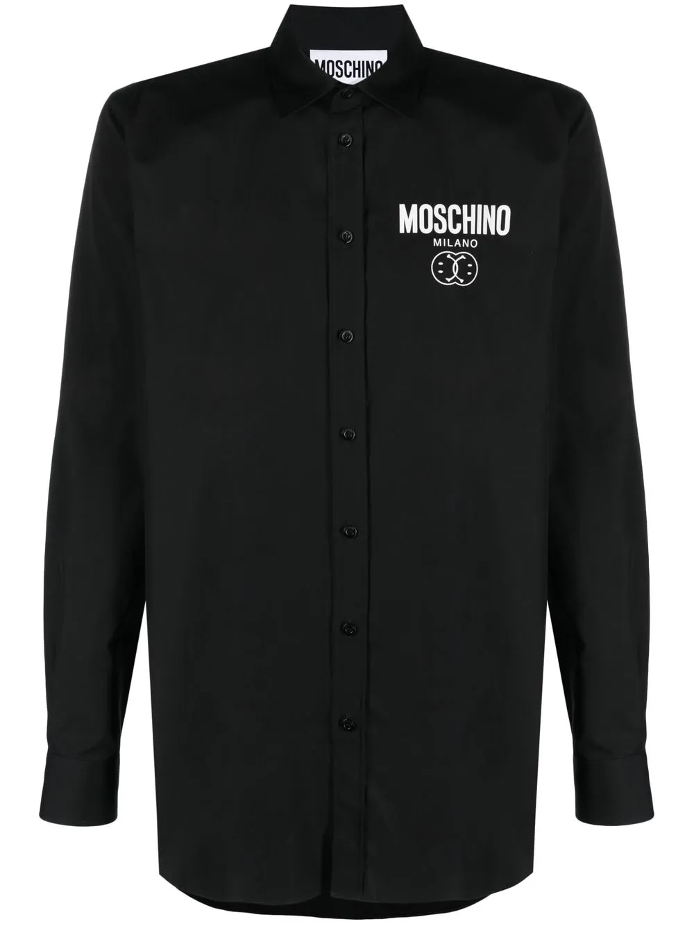 

Moschino logo-print long-sleeve shirt - Black