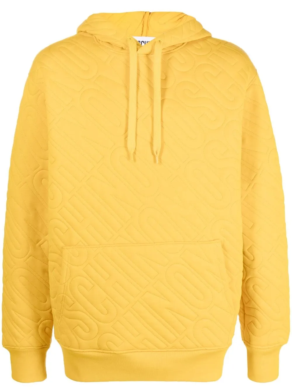 

Moschino logo embroidered hoodie - Yellow