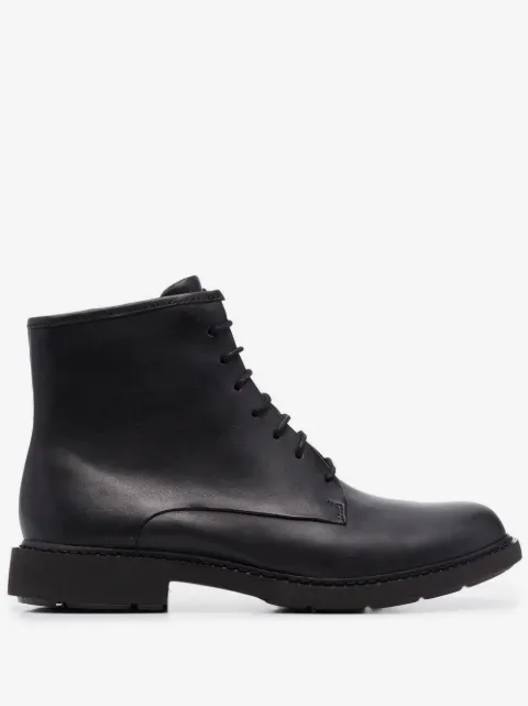 Camper ankle lace-up fastening boots