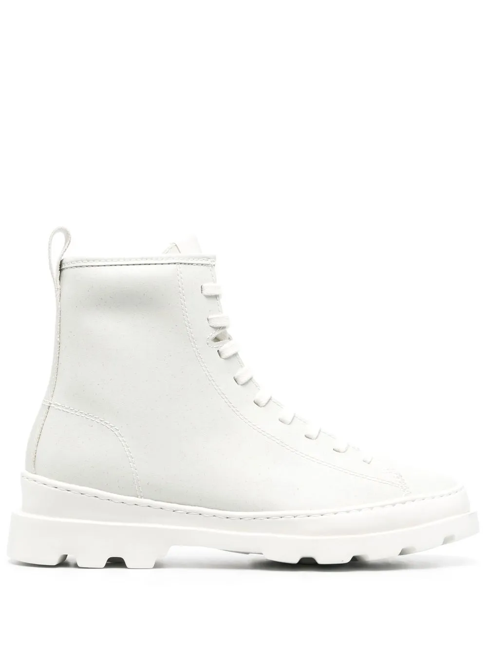 

Camper lace-up logo-patch boots - White