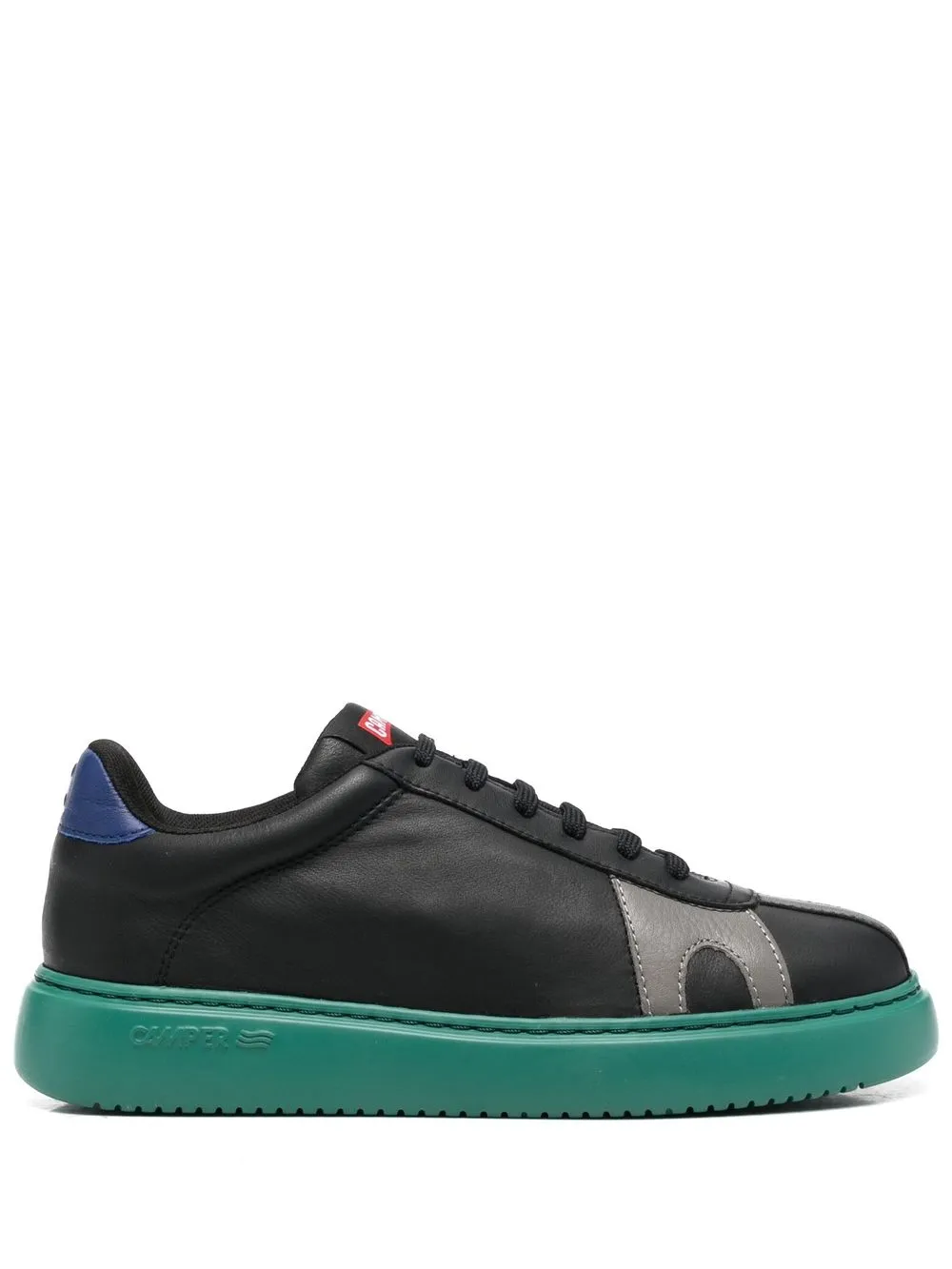 

Camper tenis con agujetas y diseño color block - Negro