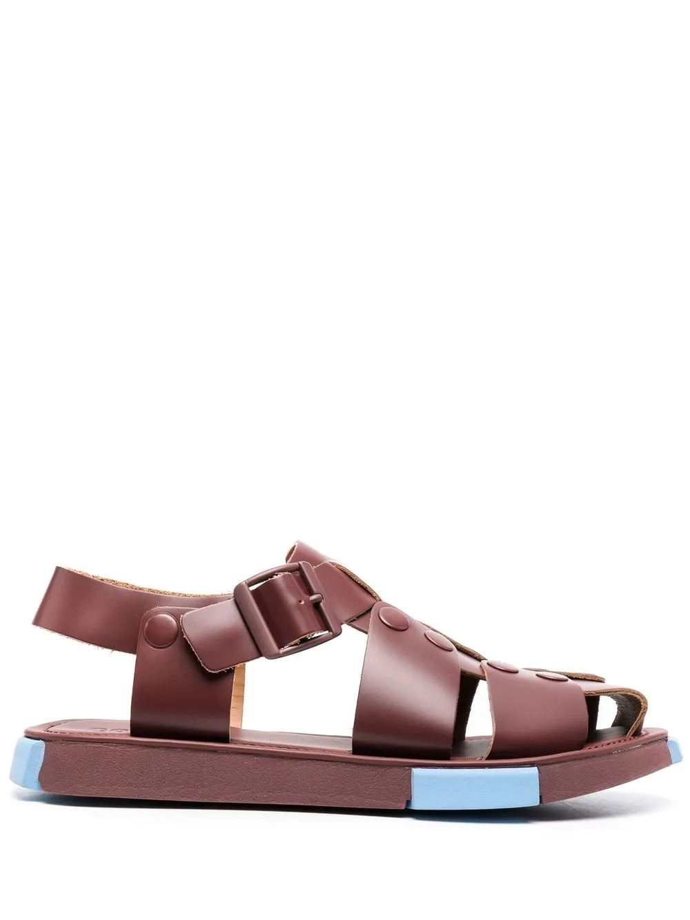 

Camper cut-out leather sandals - Red
