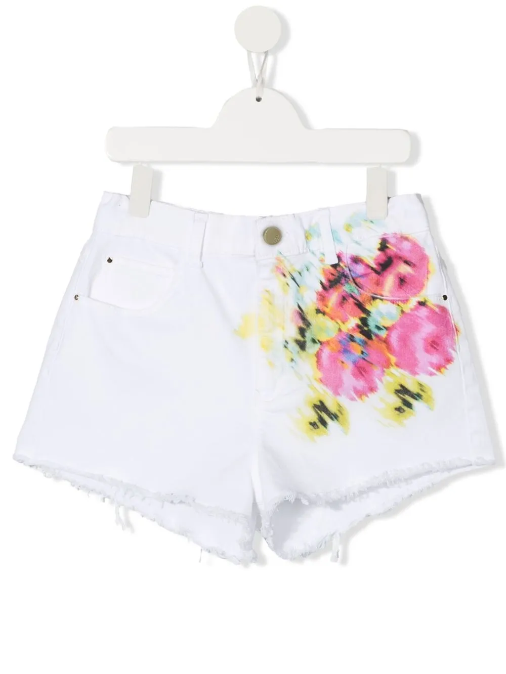

Miss Blumarine shorts con estampado floral - Blanco