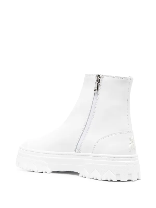 Patrizia Pepe zip-up Ankle Boots White FARFETCH NZ