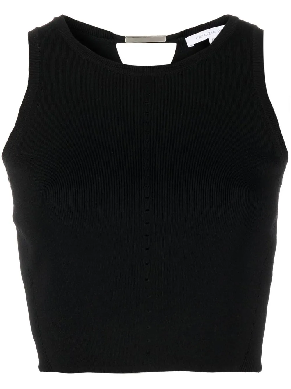 

Patrizia Pepe camiseta con cuello redondo - Negro