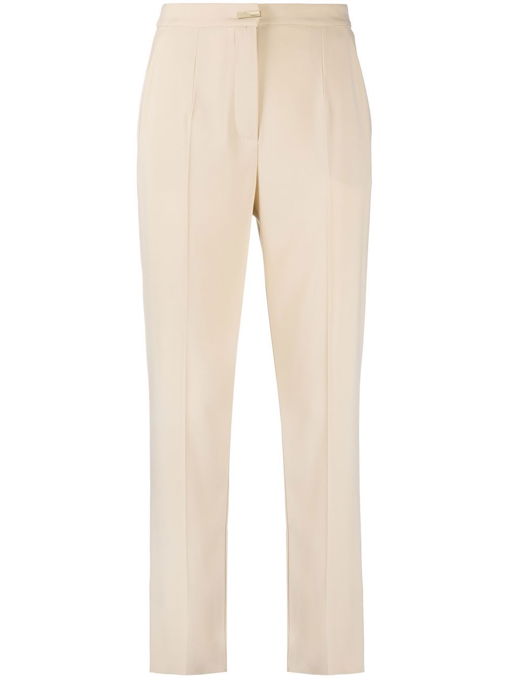 

Patrizia Pepe pressed-crease tailored trousers - Neutrals