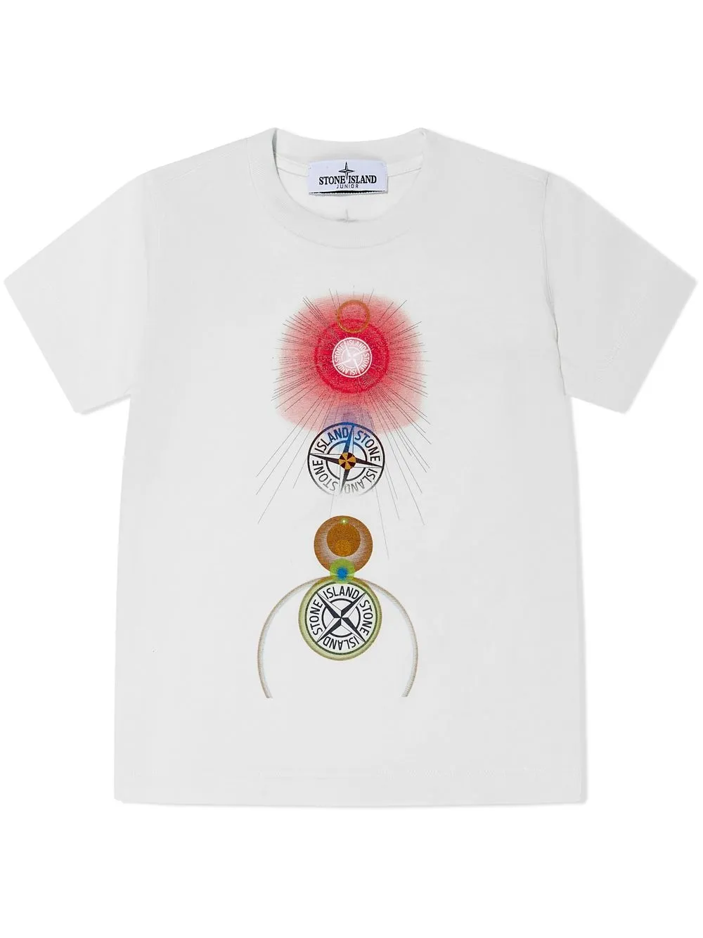 

Stone Island Junior playera Lens Flare One - Blanco