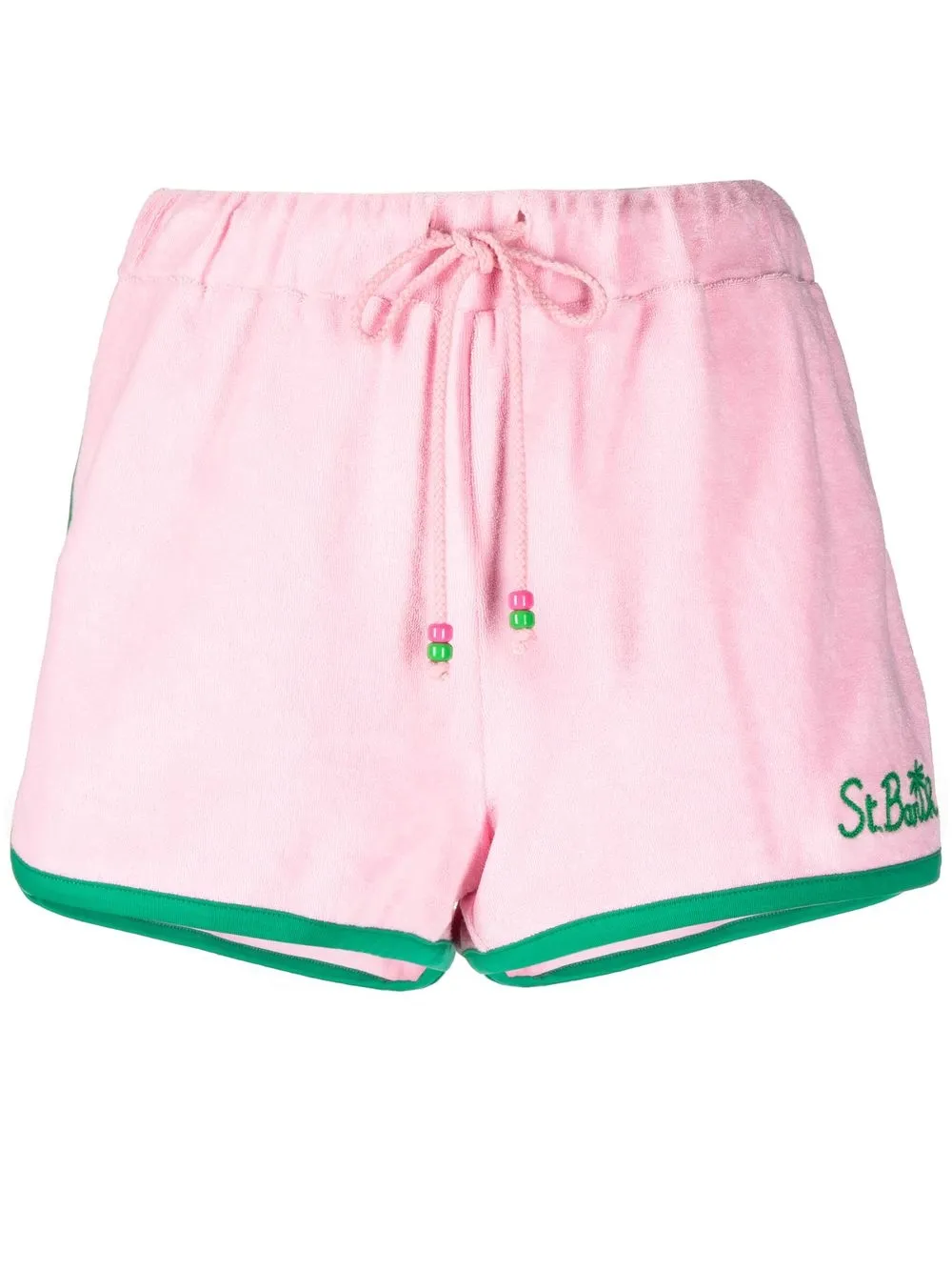 MC2 Saint Barth shorts con logo bordado - Rosado