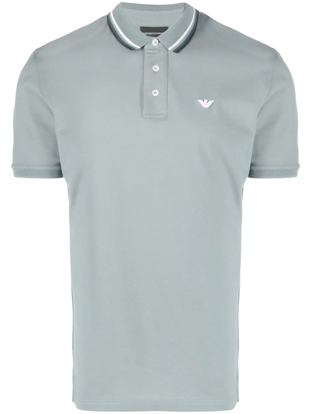 

Emporio Armani embroidered-logo polo shirt - Green