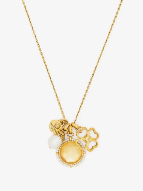 Goossens Talisman trio charms necklace