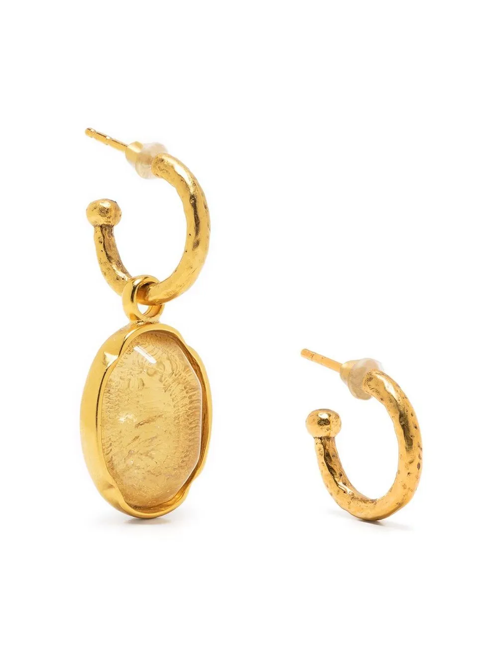 

Goossens Talisman cabochon earrings - Gold