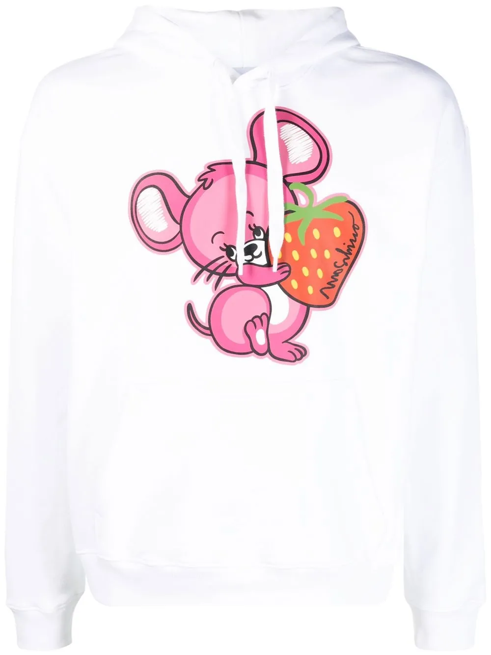 

Moschino hoodie dulce Strawberry - Blanco