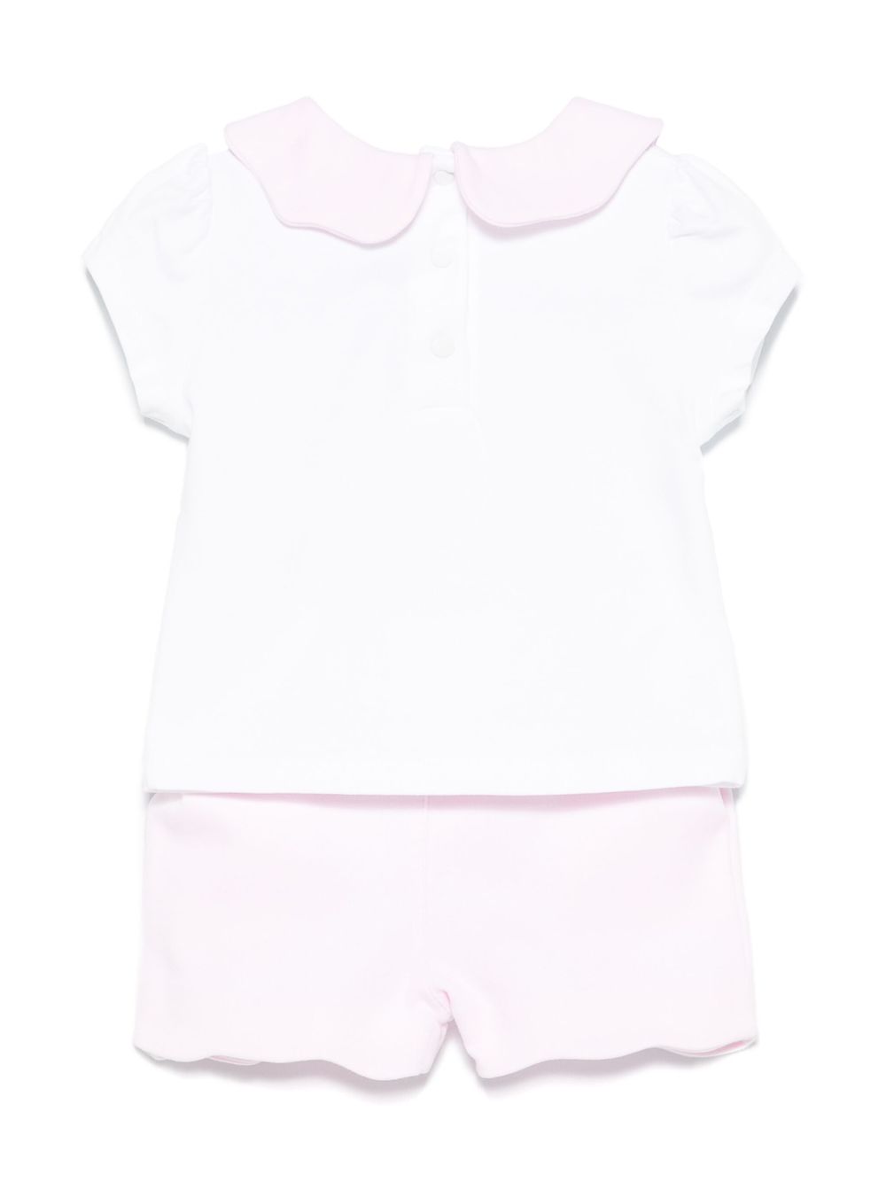 Patachou cotton shorts set - White