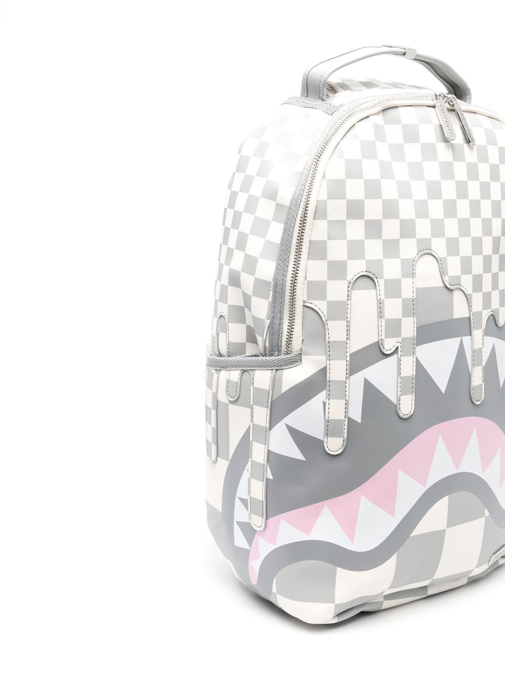 Sprayground Kid Checked Shark teeth-detail Backpack - Farfetch