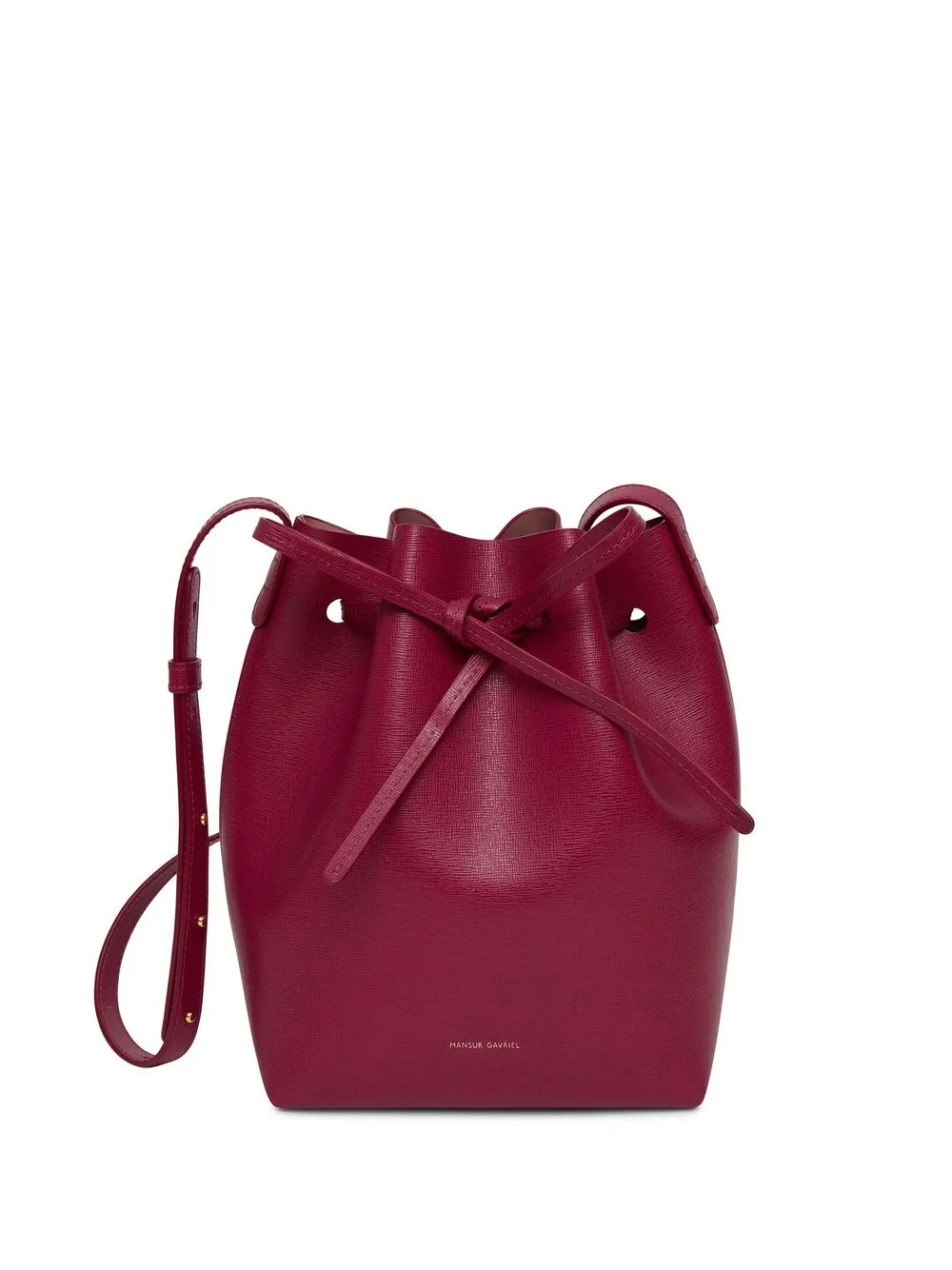 

Mansur Gavriel bolsa bucket con logo mini - Rosado