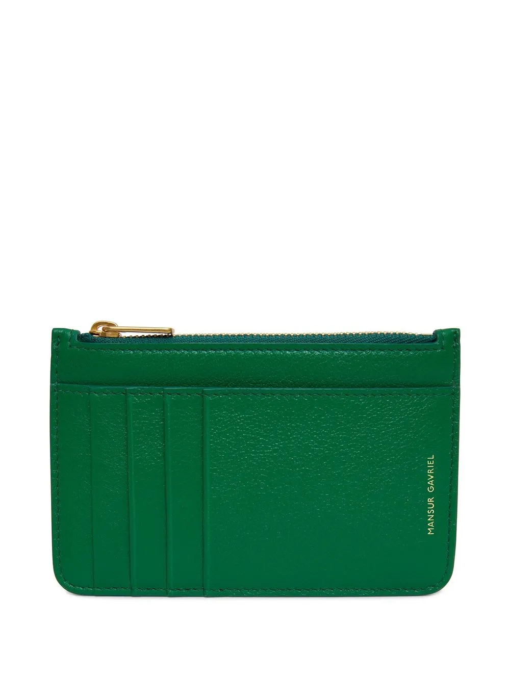 

Mansur Gavriel tarjetero con cierre - Verde
