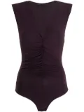Patrizia Pepe plunging V-neck sleeveless body - Purple