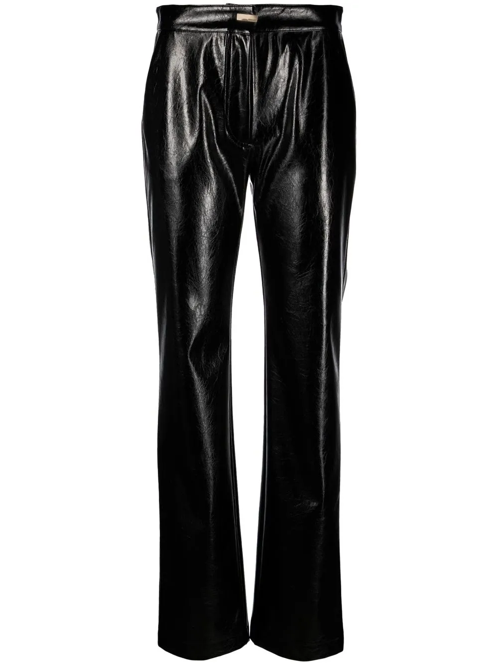 

Patrizia Pepe pantalones con efecto brillante - Negro