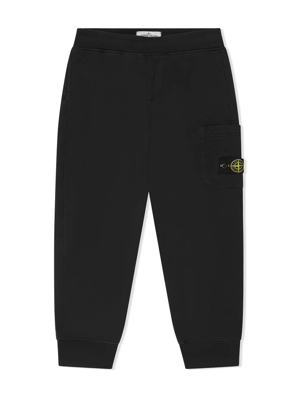 Stone Island Teen Compass Tracksuit Set In Black
