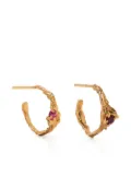 LOVENESS LEE gold-plated ruby earrings