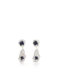 LOVENESS LEE Dia sapphire drop earrings - Silver