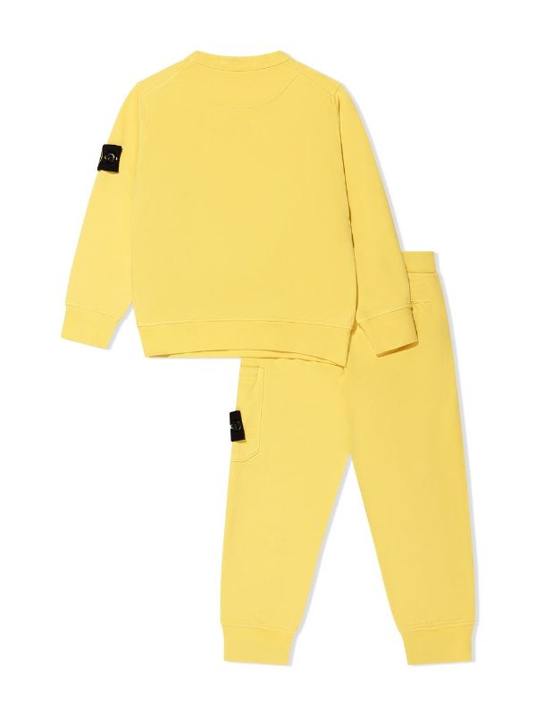 stone island tracksuit yellow