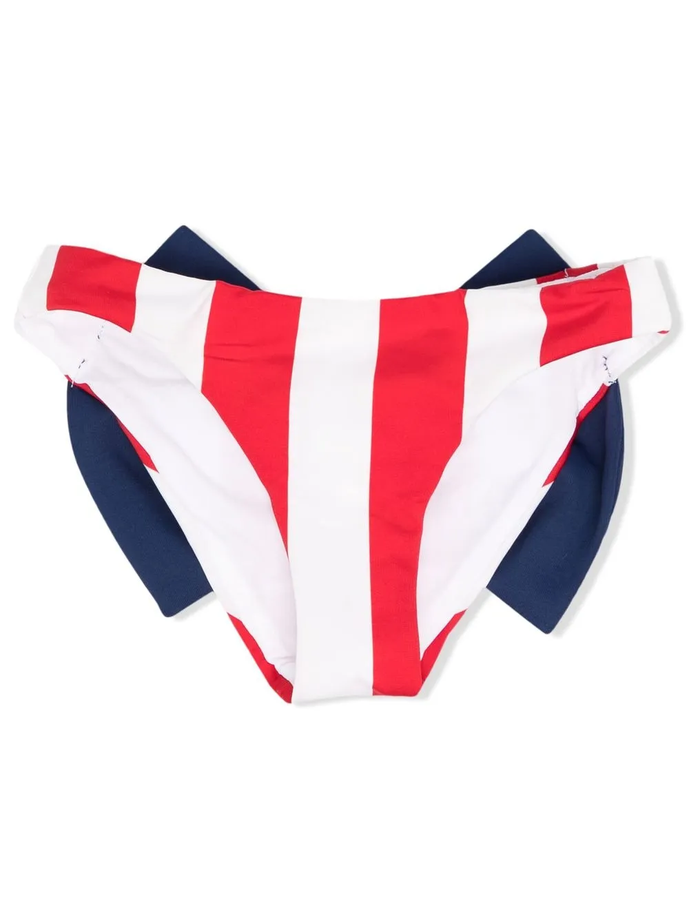 

MC2 Saint Barth Kids stripe-print bow bikini bottoms - White