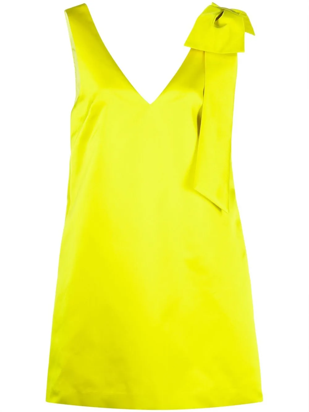 

P.A.R.O.S.H. vestido sin mangas con detalle de moño - Amarillo