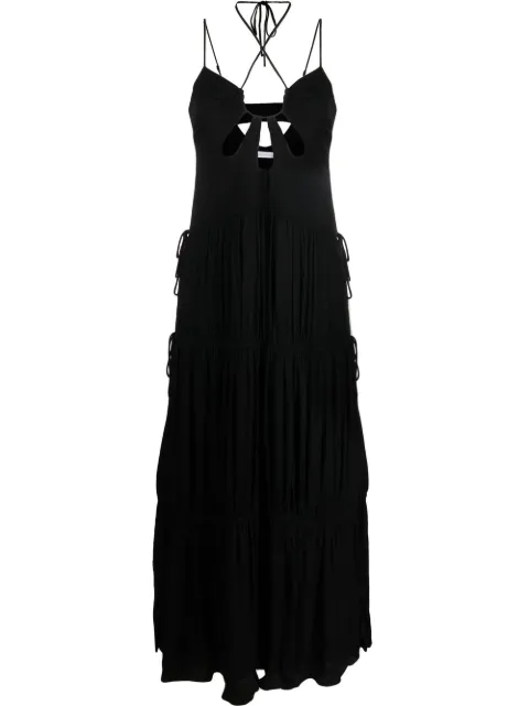Simkhai Gestuftes Lina Maxikleid