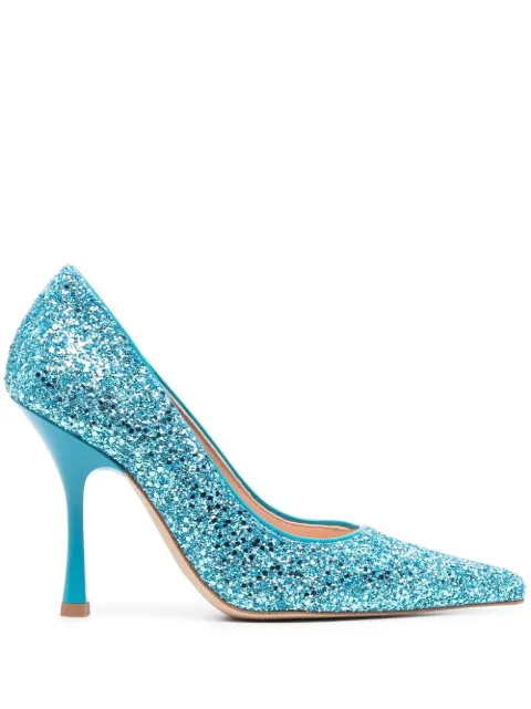 LIU JO x Leonie Hanne glitter 100mm pumps