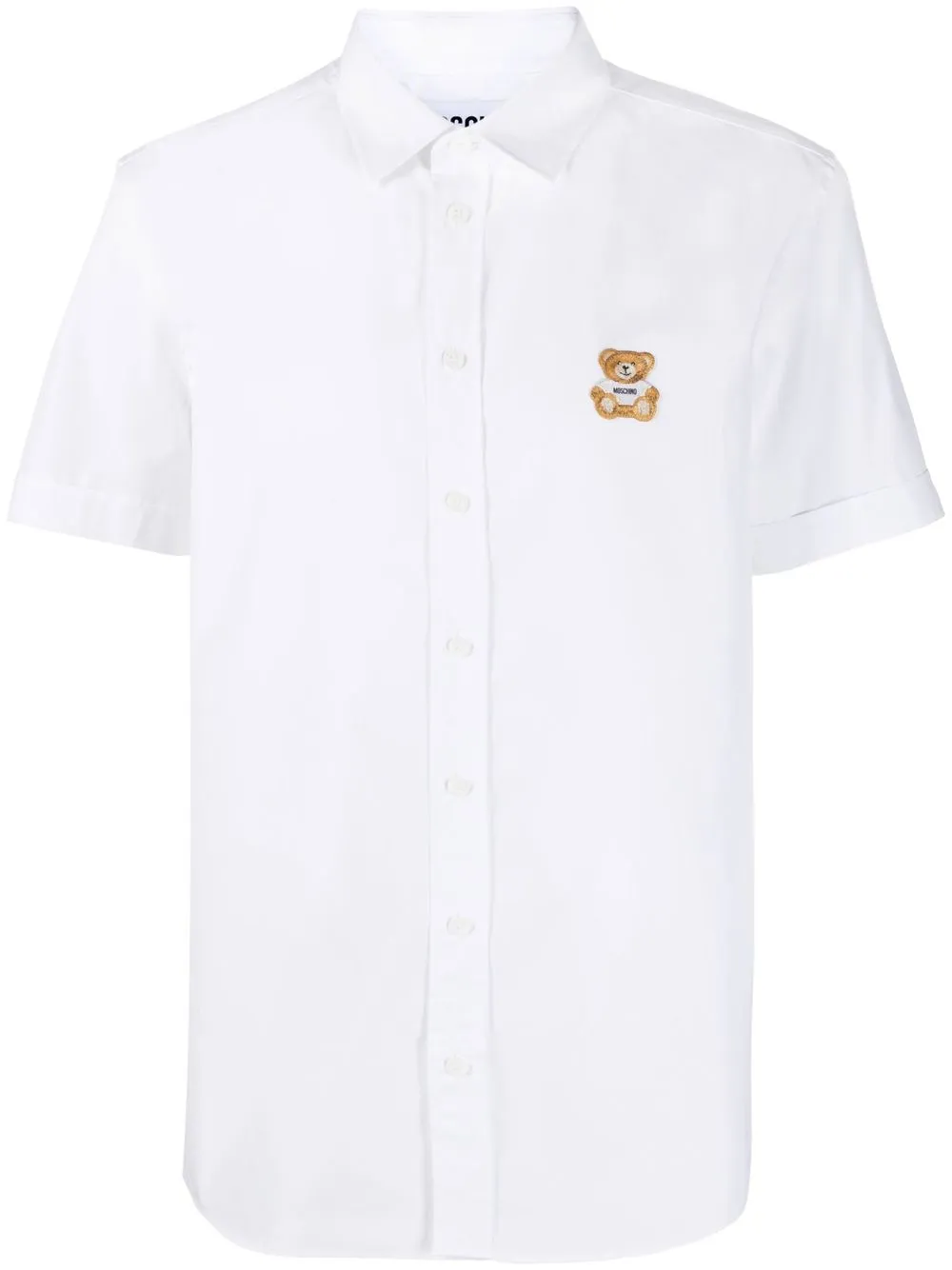 

Moschino playera tipo polo con logo - Blanco