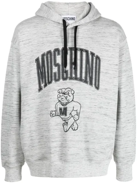Moschino logo drawstring hoodie