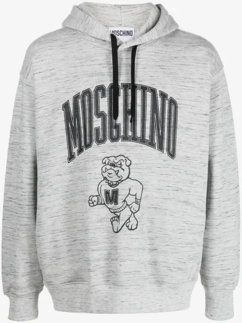 Moschino logo drawstring hoodie