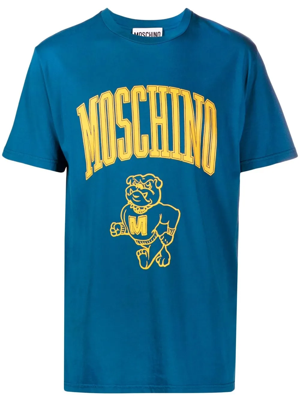 

Moschino playera con logo estampado - Azul