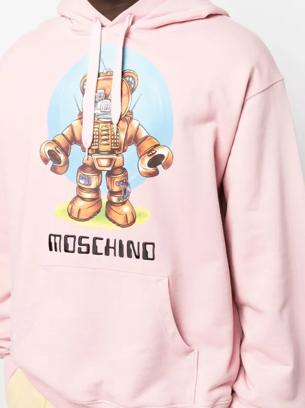 Moschino pink hoodie online