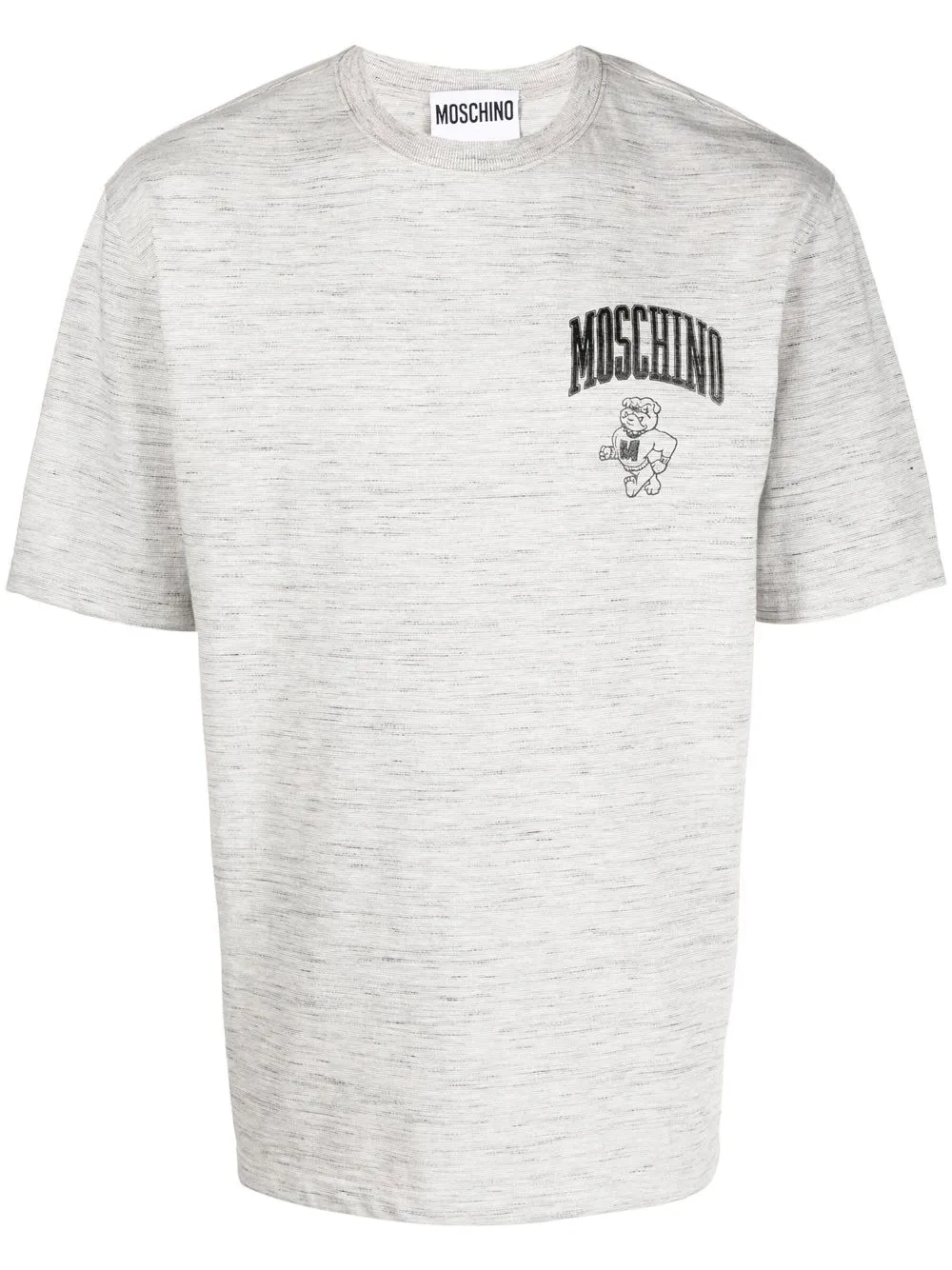 

Moschino playera con logo estampado - Gris