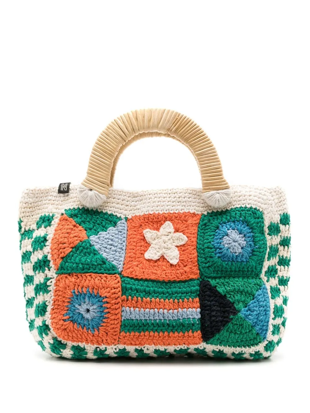 

Nannacay Karin patchwork crochet tote bag - Multicolour