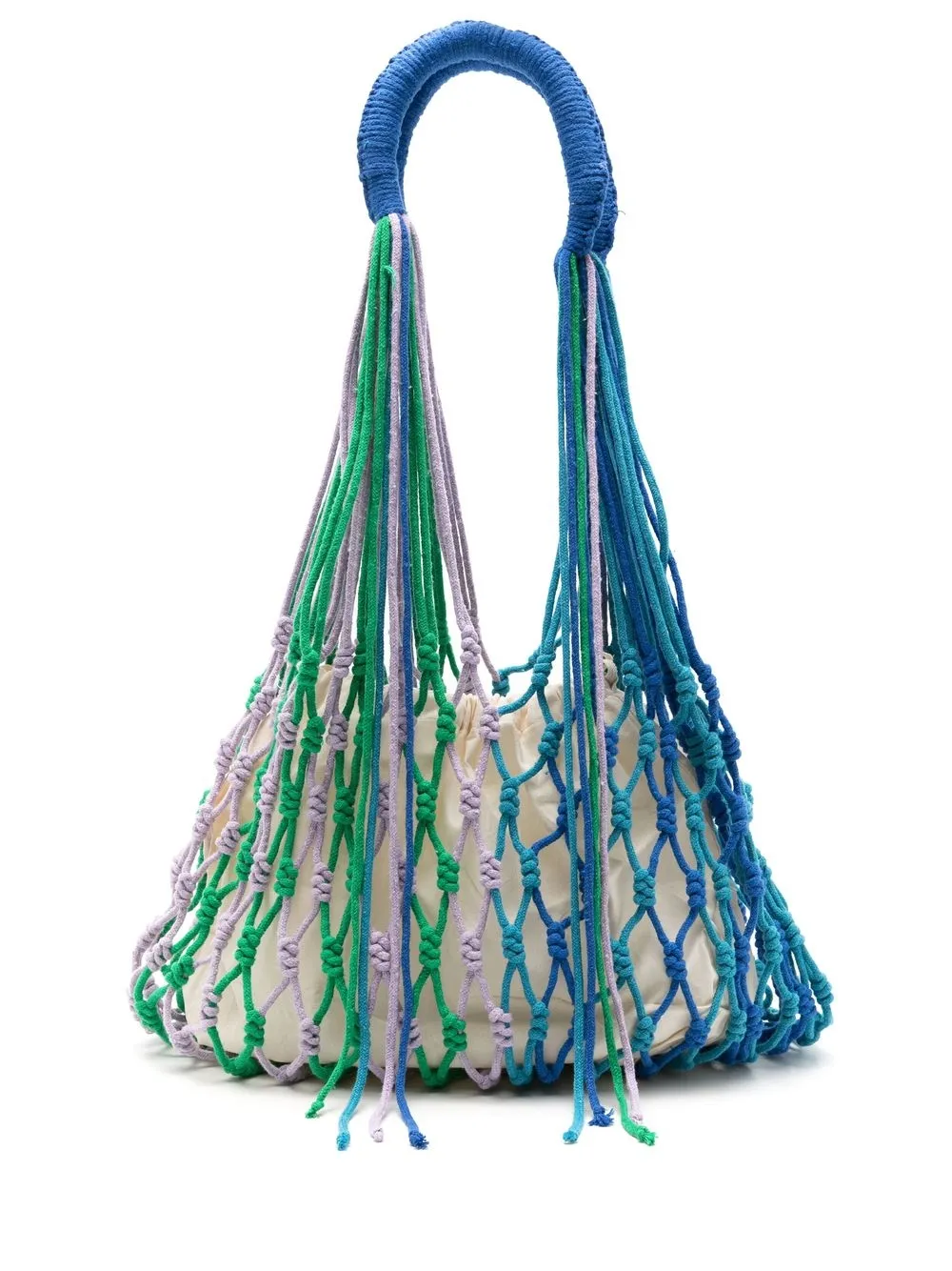 

Nannacay Carina macramé tassel shoulder bag - Blue