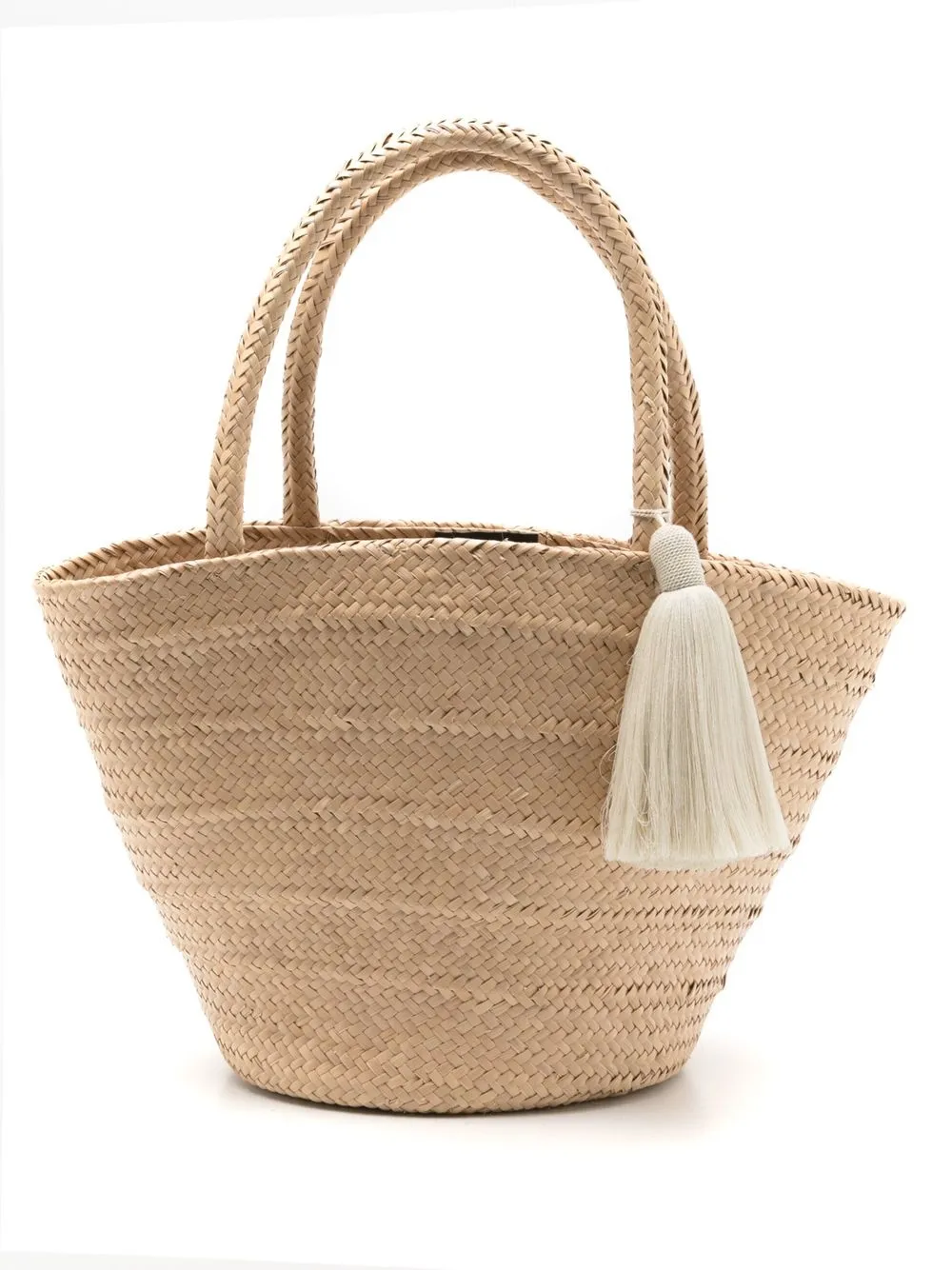 

Nannacay Nanci piassava straw tote bag - Neutrals