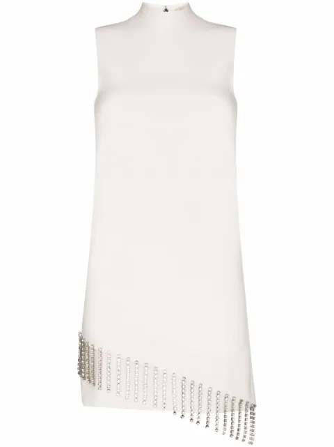 Christopher Kane Crystal Cupchain sleeveless dress
