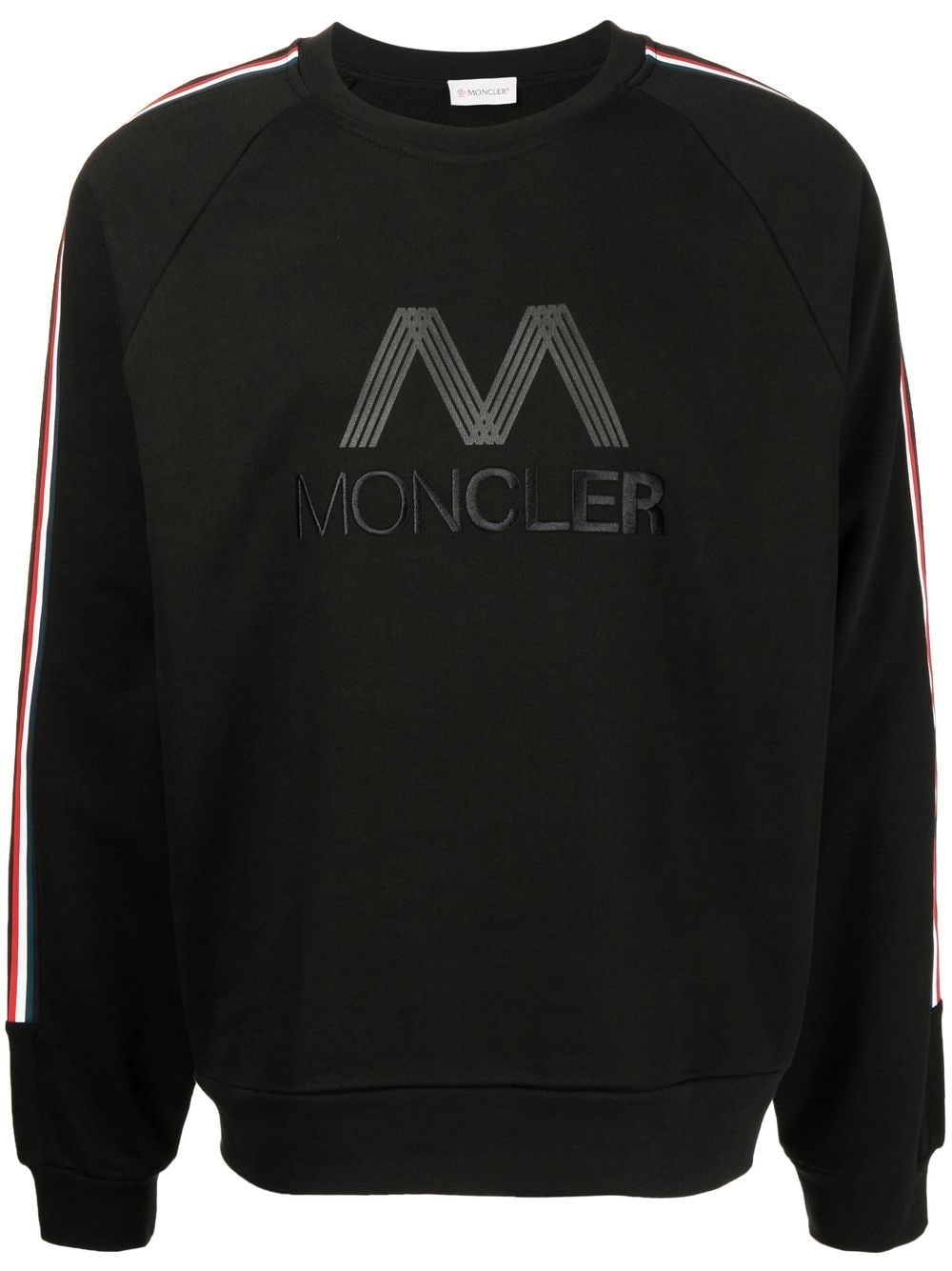 Moncler embroidered-logo Cotton Sweatshirt - Farfetch