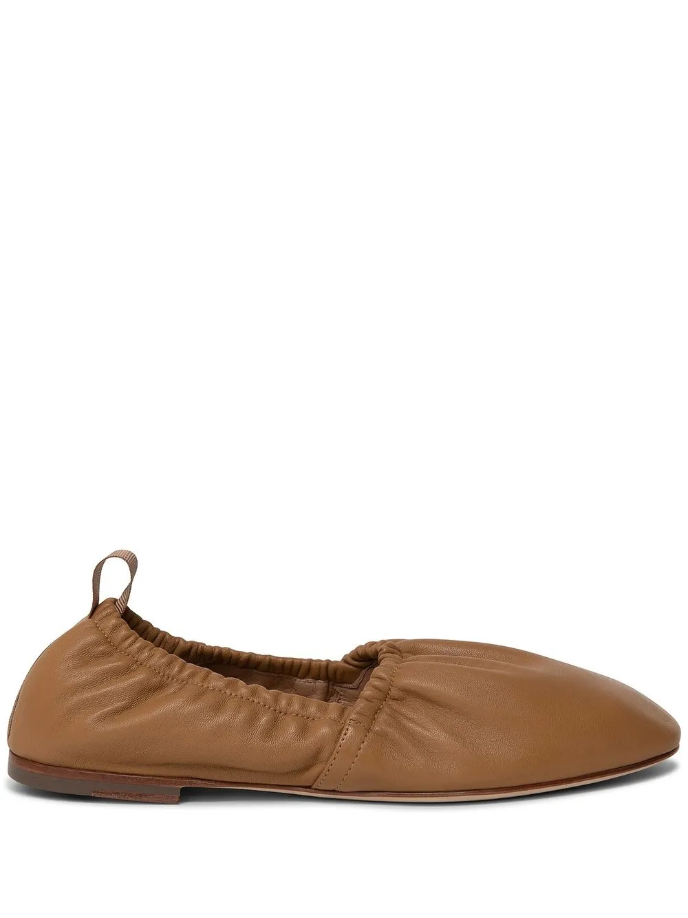 

Mansur Gavriel Cloud leather ballerina shoes - Brown