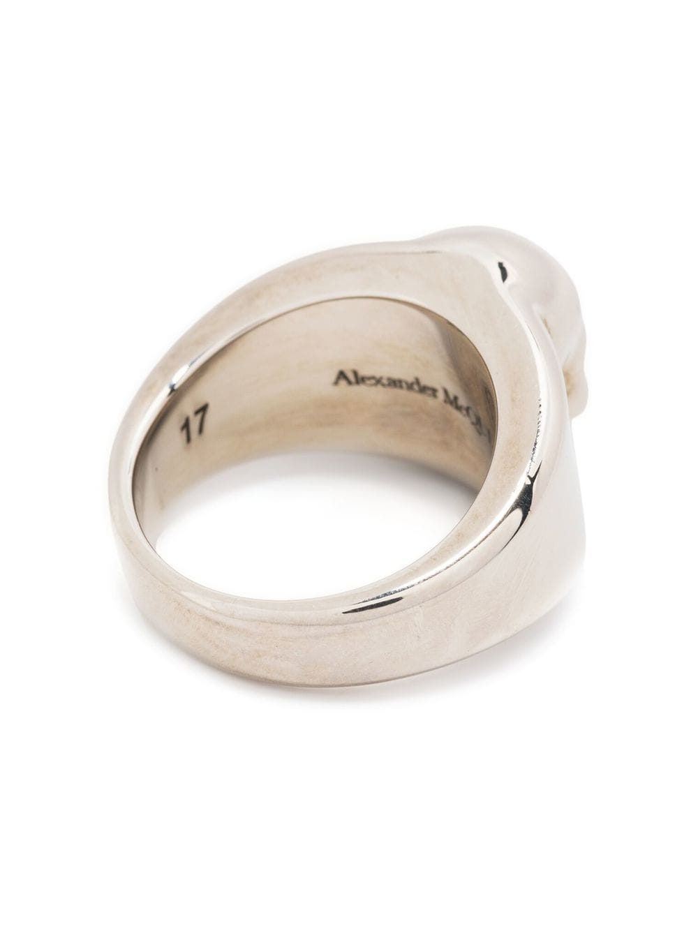 Shop Alexander Mcqueen Skull-detail Silver-tone Ring In Silber