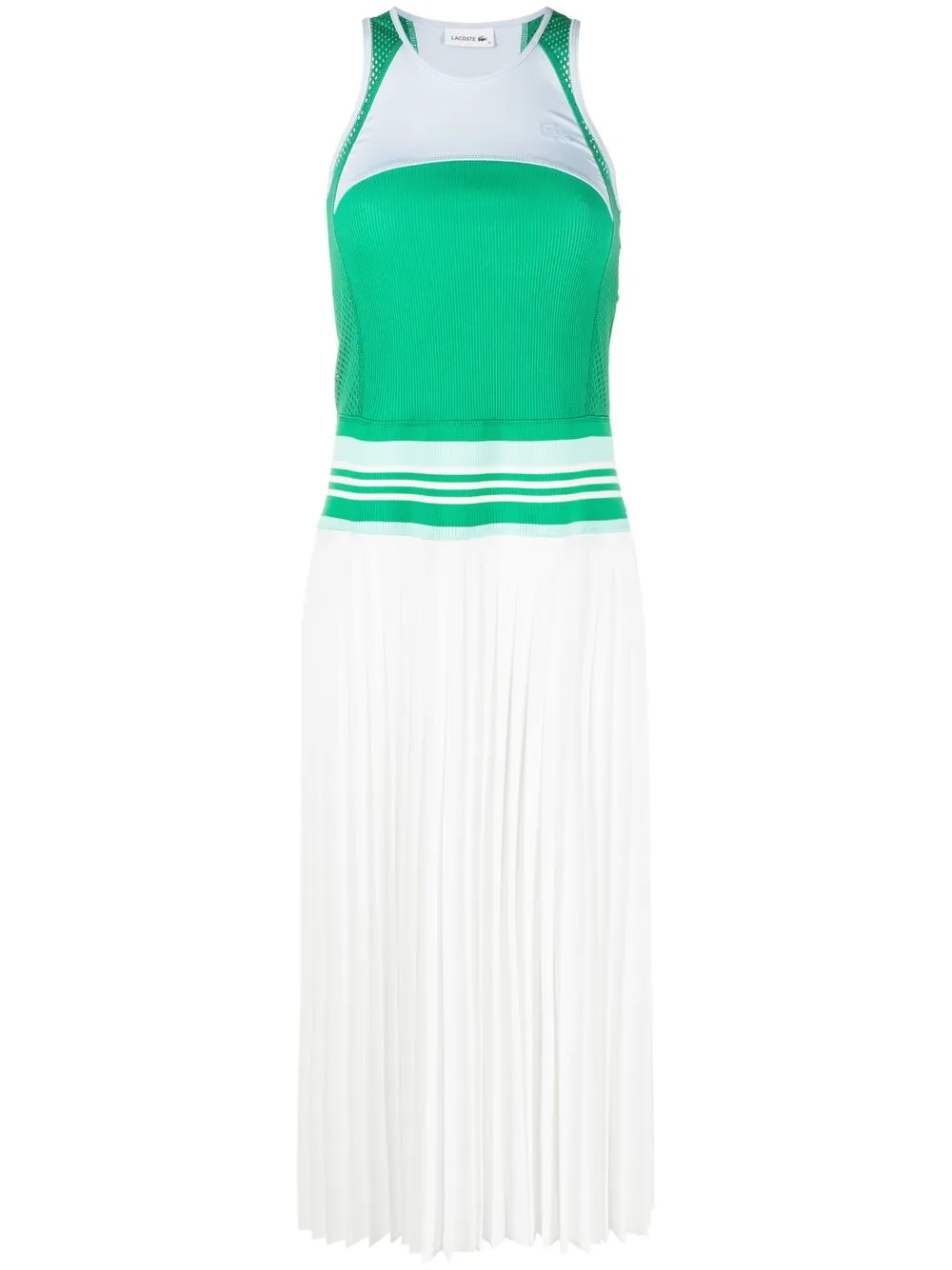 

Lacoste vestido sin mangas plisado - Verde